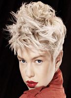  modne blond fryzury krótkie,  galeria  ze zdjęciami fryzur dla kobiet w katalogu z numerem  45